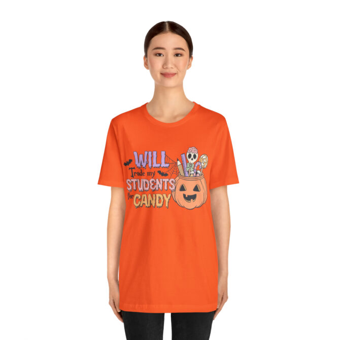 Will Trade My Students for Candy Unisex Jersey Short Sleeve Tee